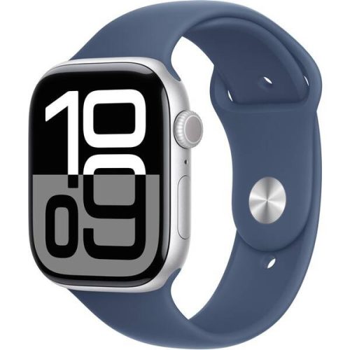 Watch Apple Watch Series 10 GPS 46mm Silver Aluminium Case with Sport Band M/L - Denim